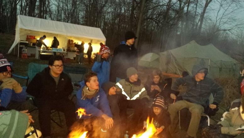 Scout Camping in Gettysburg, PA