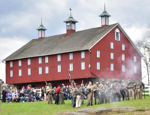 Live Action Reenactment at the Daniel Lady Farm