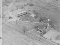 Ariel photo of Daniel Lady Farm in the  1940s